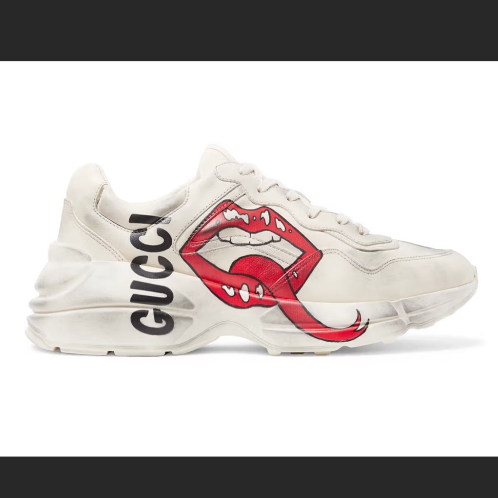 Gucci rhython leather sneakers